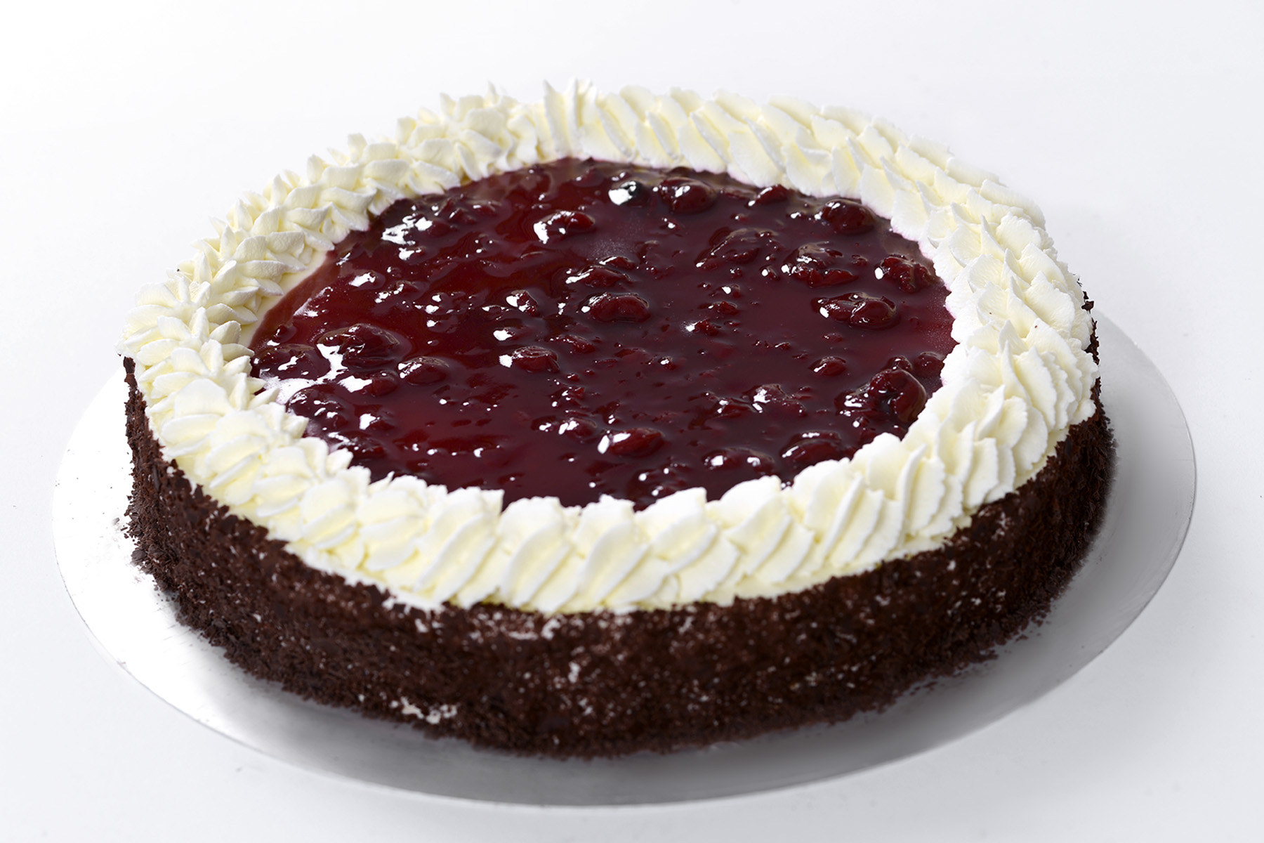 Rote-Grützetorte glutenfrei, ganz 